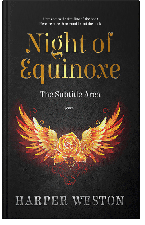 Front view of Premade Romance Book Cover - Cod Gray