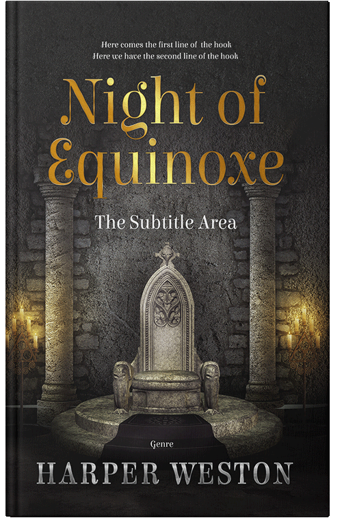 Front view of Premade Fantasy Book Cover - Dune