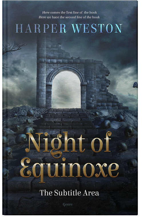 Front view of Premade Fantasy Book Cover - Ebony Clay