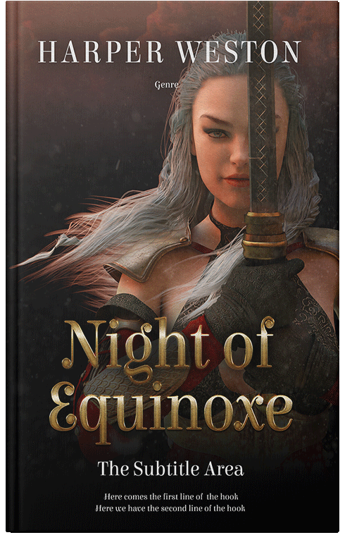 Front view of Premade Erotica Book Cover - Oil