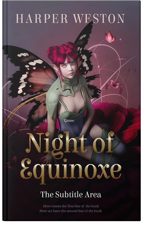 Front view of Premade Fantasy Book Cover - Cocoa Brown