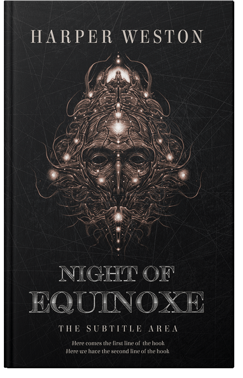 Front view of Premade Fantasy Book Cover - Cod Gray