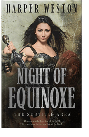 Pre Made Book Cover Soft Amber