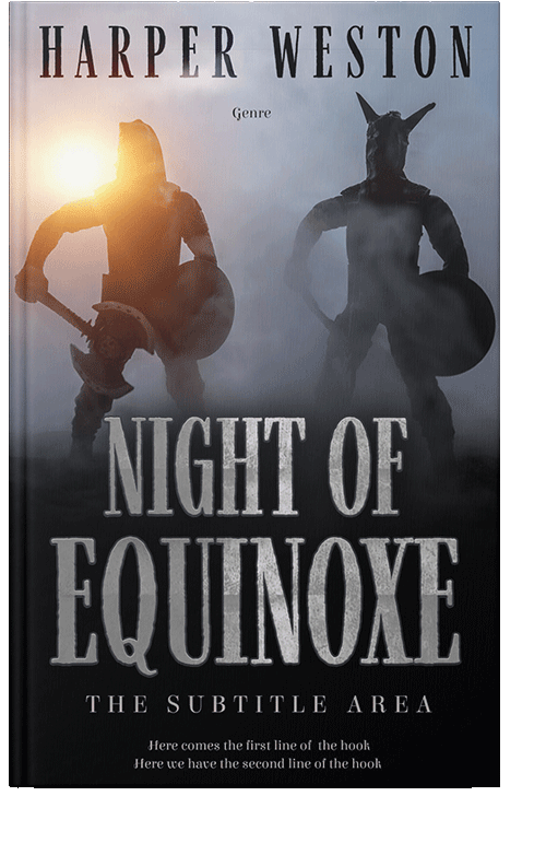 Front view of Soft Amber #22758 - Premade Historical Book Cover