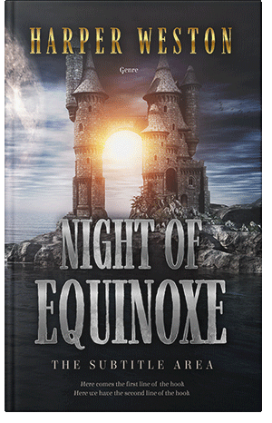 Premade Book Cover Soft Amber