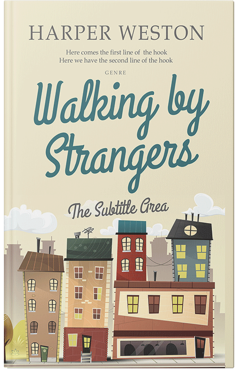 Front view of Premade Literary Fiction Book Cover - Parchment