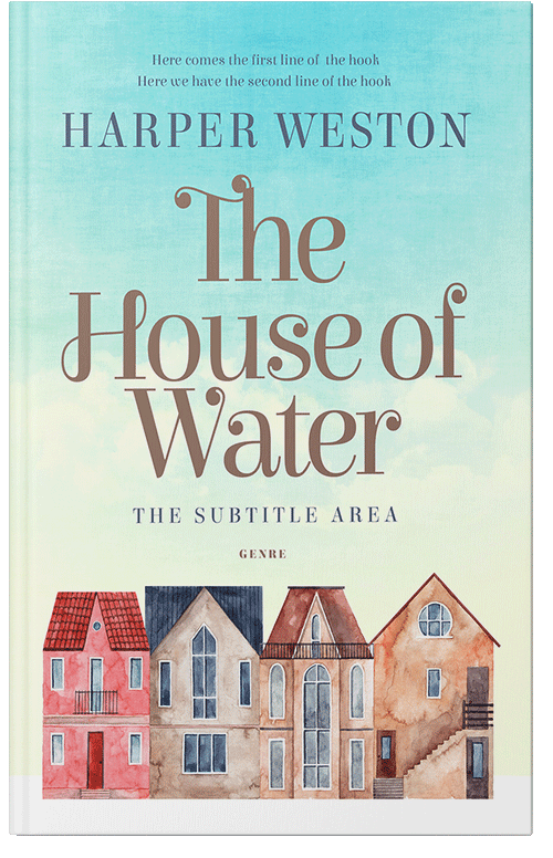 Front view of Premade Literary Fiction Book Cover - Surf Crest