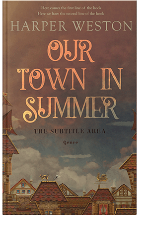 Pre Made Book Cover Tobacco Brown