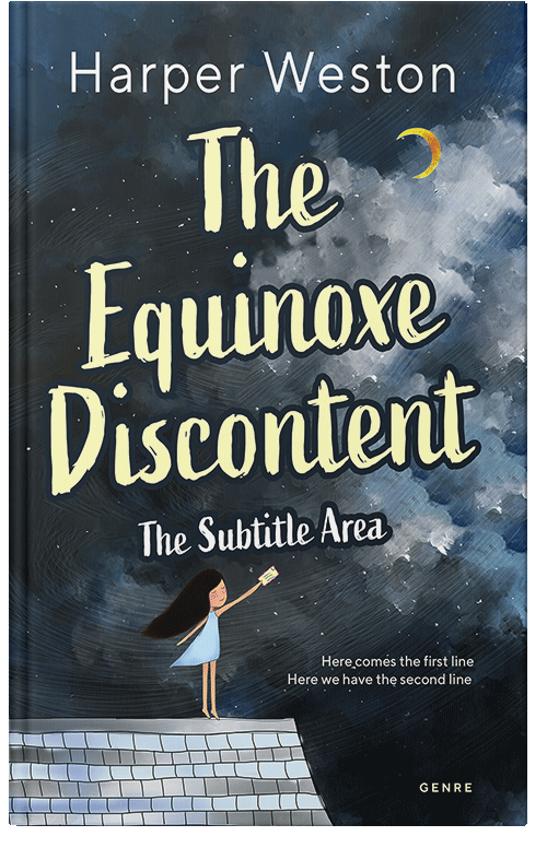 Front view of Premade Fantasy Book Cover - Moon Mist