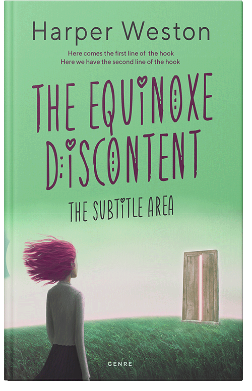 Front view of Premade Fantasy Book Cover - De York