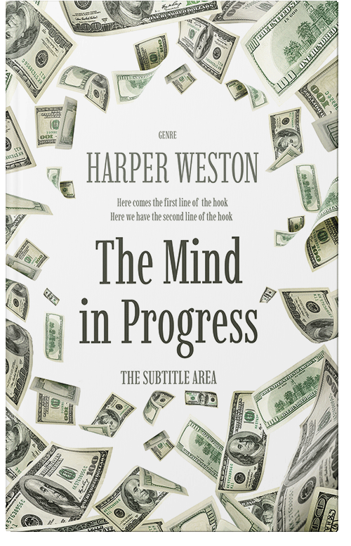 Front view of Premade Business Book Cover - Moon Mist