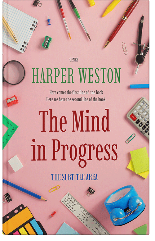 Front view of Premade Education Book Cover - Beauty Bush