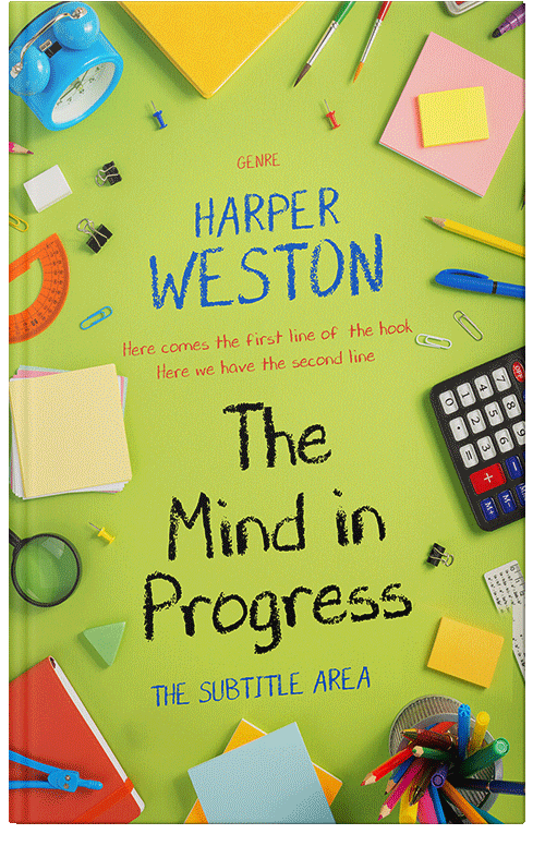 Front view of Premade Business Book Cover - Wattle