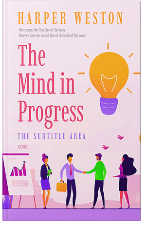 Premade Book Cover Carousel Pink