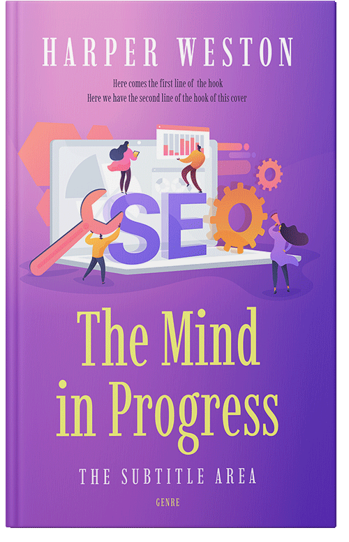 Front view of Premade Business Book Cover - Amethyst