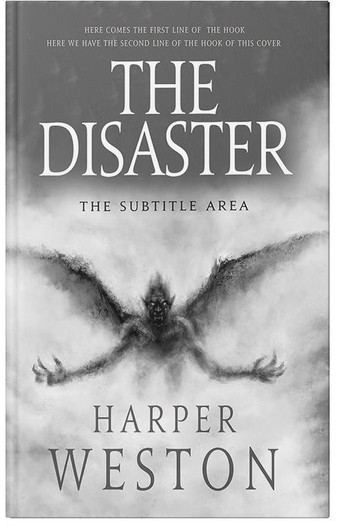 Front view of Premade Horror Book Cover - Scorpion