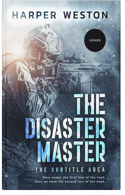 Front view of Premade Mystery & Thriller & Suspense Book Cover - Oxford Blue