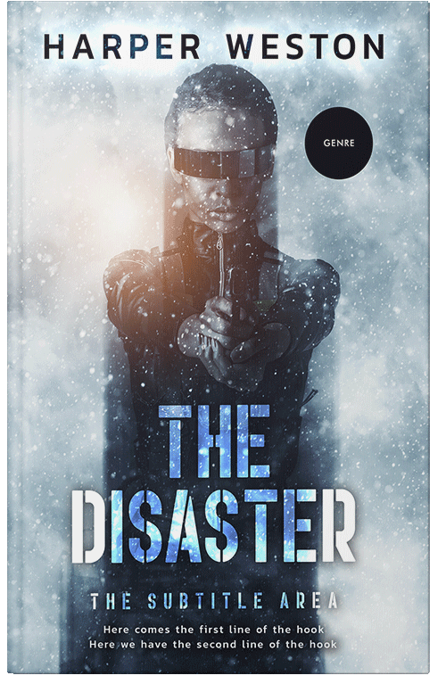 Front view of Premade Science Fiction Book Cover - Ebony Clay