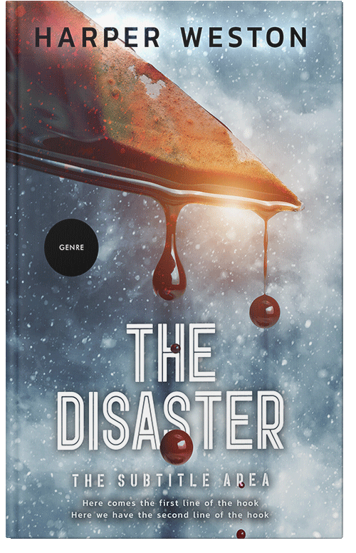 Front view of Premade Mystery & Thriller & Suspense Book Cover - Gray Chateau