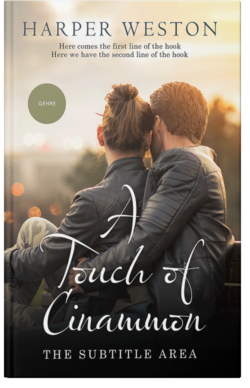Front view of Premade Romance Book Cover - Almond