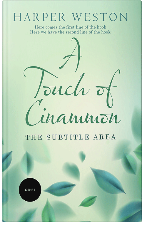 Front view of Premade Nature Book Cover - Peppermint