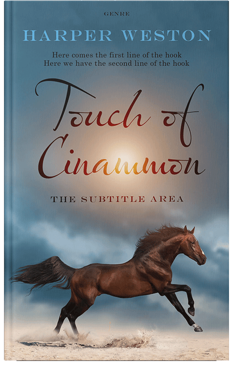 Front view of Blue Bayoux #22874 - Premade Western Book Cover