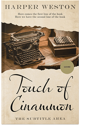 Pre Made Book Cover Brown Tumbleweed