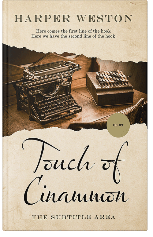 Front view of Premade Business Book Cover - Brown Tumbleweed