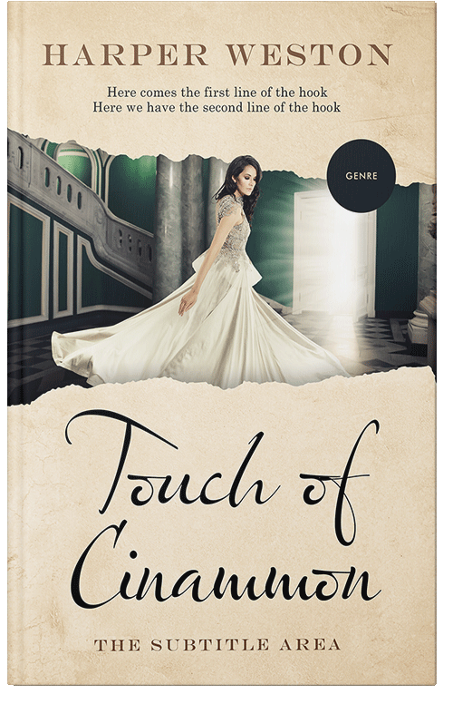 Front view of Premade Chick Lit Book Cover - Parchment