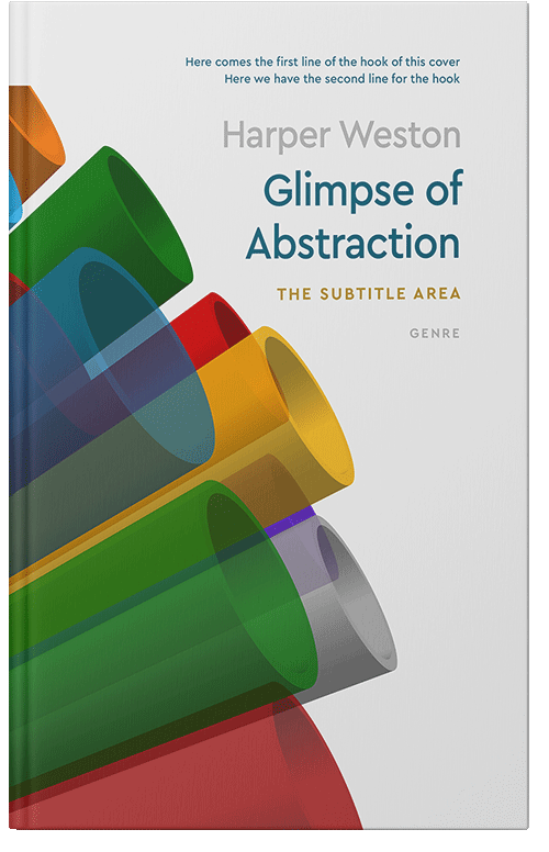 Front view of Premade Business Book Cover - Iron