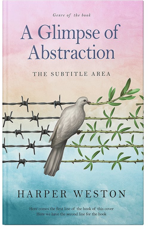 Front view of Premade Religion & Spirituality Book Cover - Iron