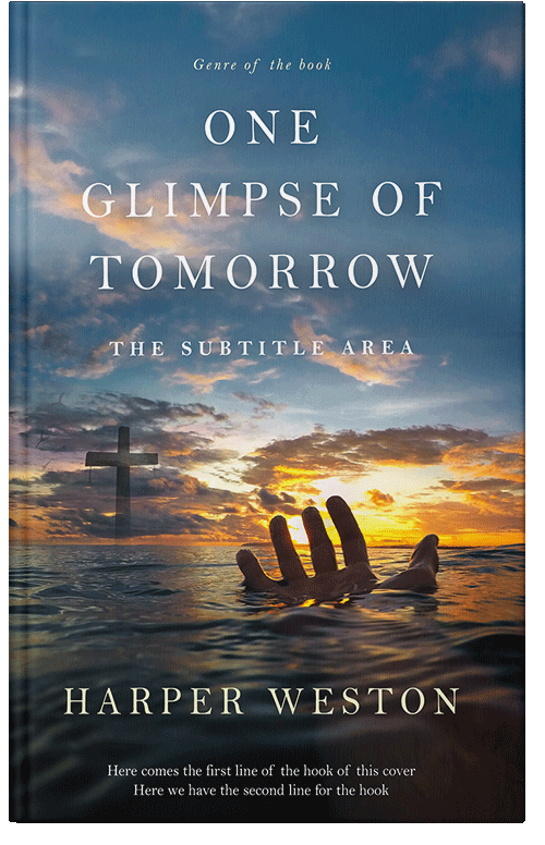 Front view of Premade Religion & Spirituality Book Cover - Blue Bayoux