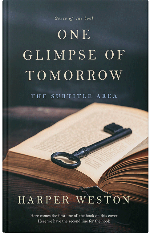 Front view of Premade Religion & Spirituality Book Cover - Stark White