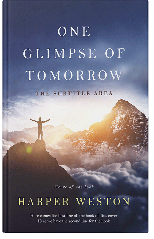 Front view of Premade Self-Improvement & Self-Help Book Cover - Pickled Bluewood