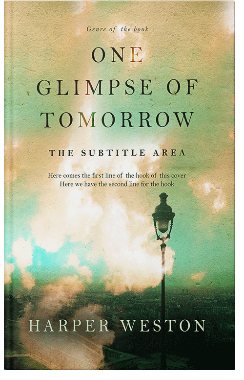 Front view of Premade Literary Fiction Book Cover - Indian Khaki