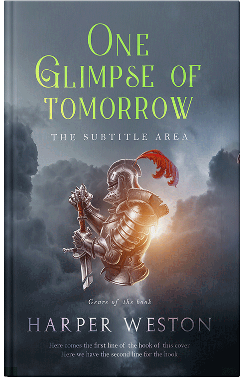 Front view of Premade Fantasy Book Cover - Shuttle Gray