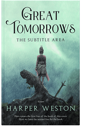 Pre Made Book Cover Fringy Flower