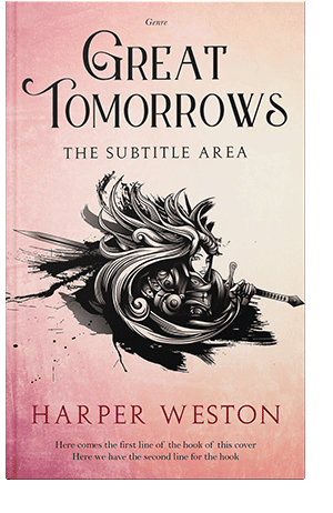 Pre Made Book Cover Azalea