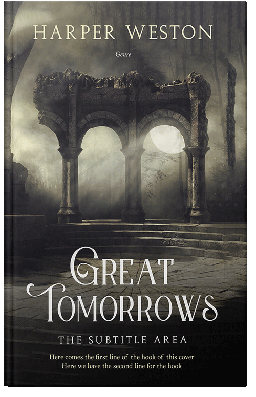 Front view of Premade Fantasy Book Cover - Dune