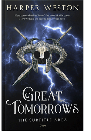 Pre Made Book Cover Ebony