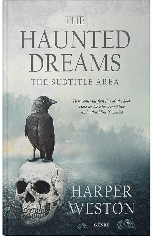 Front view of Premade Apocalyptica Book Cover - Pumice