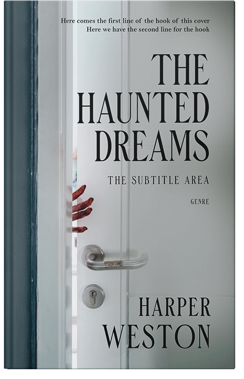 Front view of Premade Horror Book Cover - Silver Sand