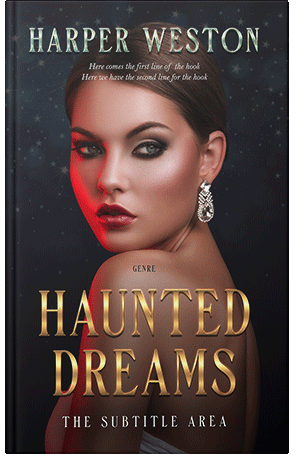 Premade Book Cover Antique Brass