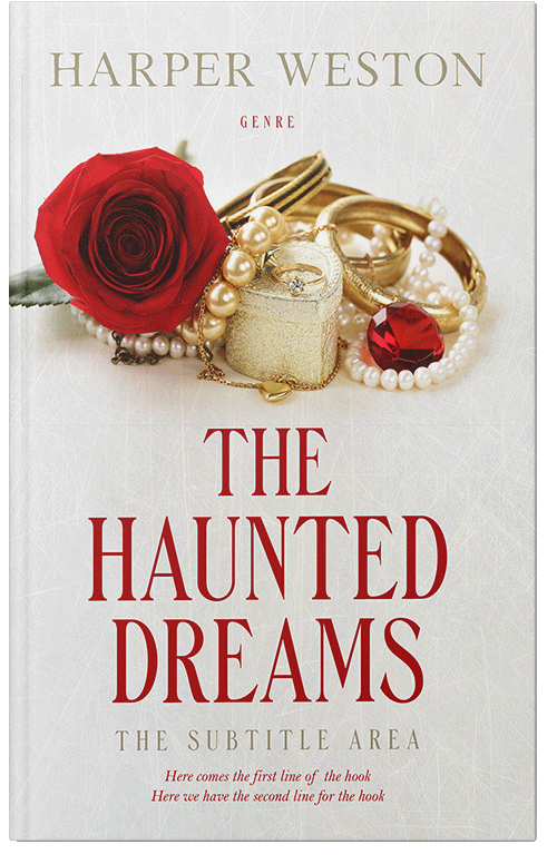 Front view of Premade Chick Lit Book Cover - Cararra