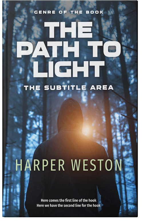 Front view of Premade Mystery & Thriller & Suspense Book Cover - Ebony Clay