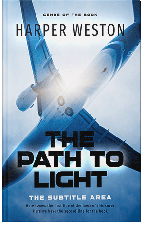 Premade Book Cover Periwinkle Gray