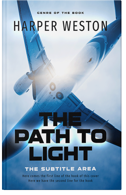 Front view of Premade Business Book Cover - Periwinkle Gray