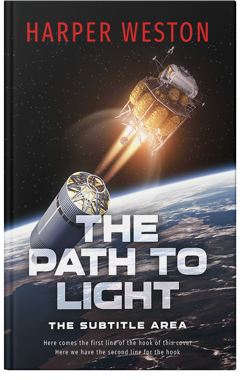 Front view of Premade Science Fiction Book Cover - Clam Shell