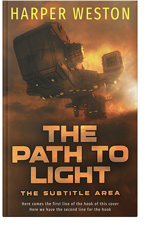 Pre Made Book Cover Metallic Bronze