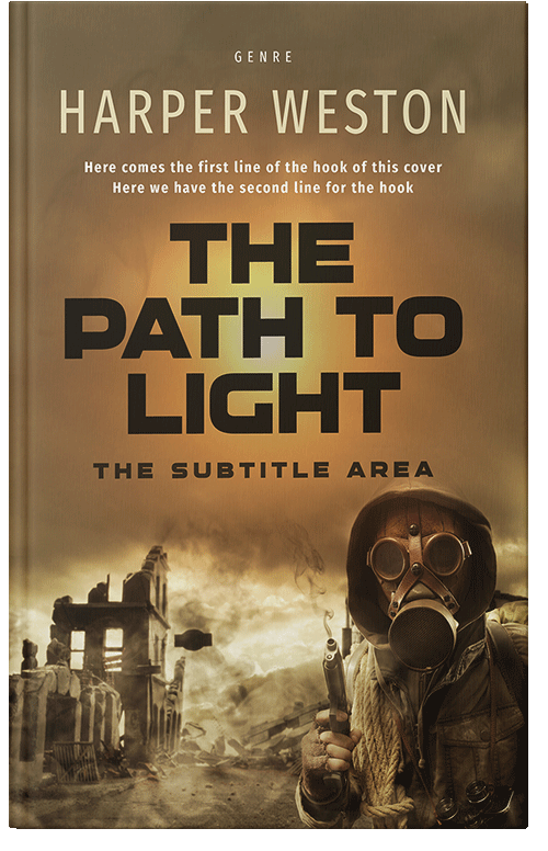 Front view of Premade Apocalyptica Book Cover - Potters Clay